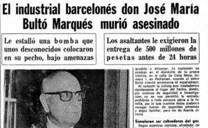 Noticia sobre la muerte de José María Bultó