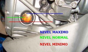 Echa la cantidad de aceite que indica tu manual de usuario, comprueba que el nivel es correcto y, si no, rellene hasta que lo alcance. No pases el nivel máximo.