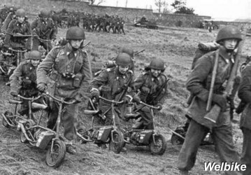 La Welbike, llamada también parascooter,​ es una motocicleta creada en el Reino Unido durante la Segunda Guerra Mundial para facilitar la movilidad de tropas aerotransportadas tras ser lanzadas en paracaídas