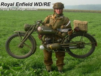 La Royal Enfield WD / RE conocida como 'Flying Flea' (Pulga Volante) era una motocicleta ligera desarrollada por Royal Enfield para el Departamento de Guerra Británico  como un medio de transporte que podía arrojarse en paracaídas.