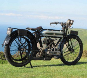 Triumph Type H 550 c.c. de 1916.