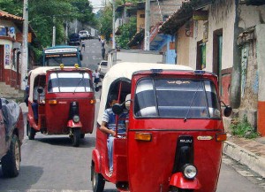 Mototaxi vendido en El Salvador.