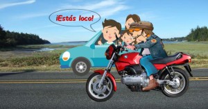 ¡Estás loco! ¡Te quieres matar!