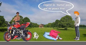Dice la chica: "¡Toma lo que quieras!"