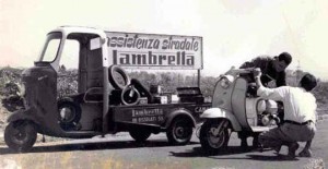 Antigua asistencia en carretera de Lambreta