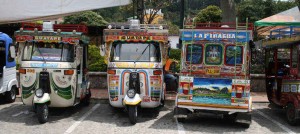 Mototaxis en Guatapé (Colombia)