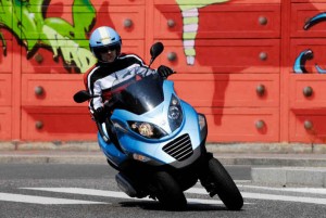 El triciclo Piaggio MP3