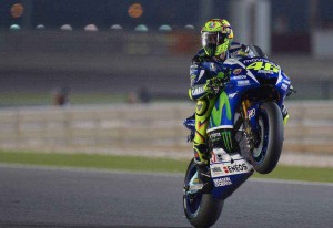 Celebrando la victoria 109. GP Catar 2015