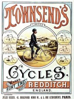 Cartel de la empresa de bicicletas Townsend, de 1890