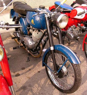 Setter H 125 cc de 1961 a 1966. La motocicleta de mayor cilindrada de la marca.