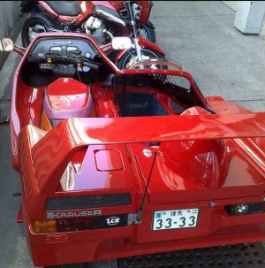 BMW K-100 con 'sidecar' integrado. Diseño de Krauser Domani de 1991.