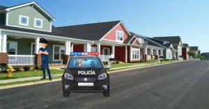 Era una ardilla peligrosa y que ahora tiene un vehículo policial.
