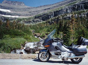 BMW K 1200 LT en el 'Parque nacional de los Glaciares' (Montana-USA).