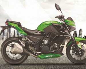La Kengo X350 es un clon de la Kawasaki Z300.